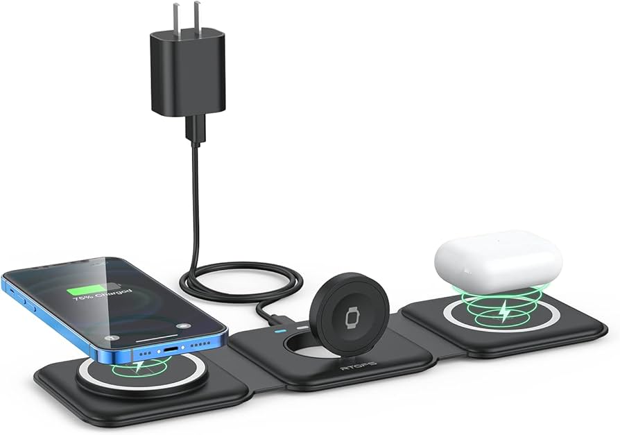 Cargador inalámbrico 3 en 1
