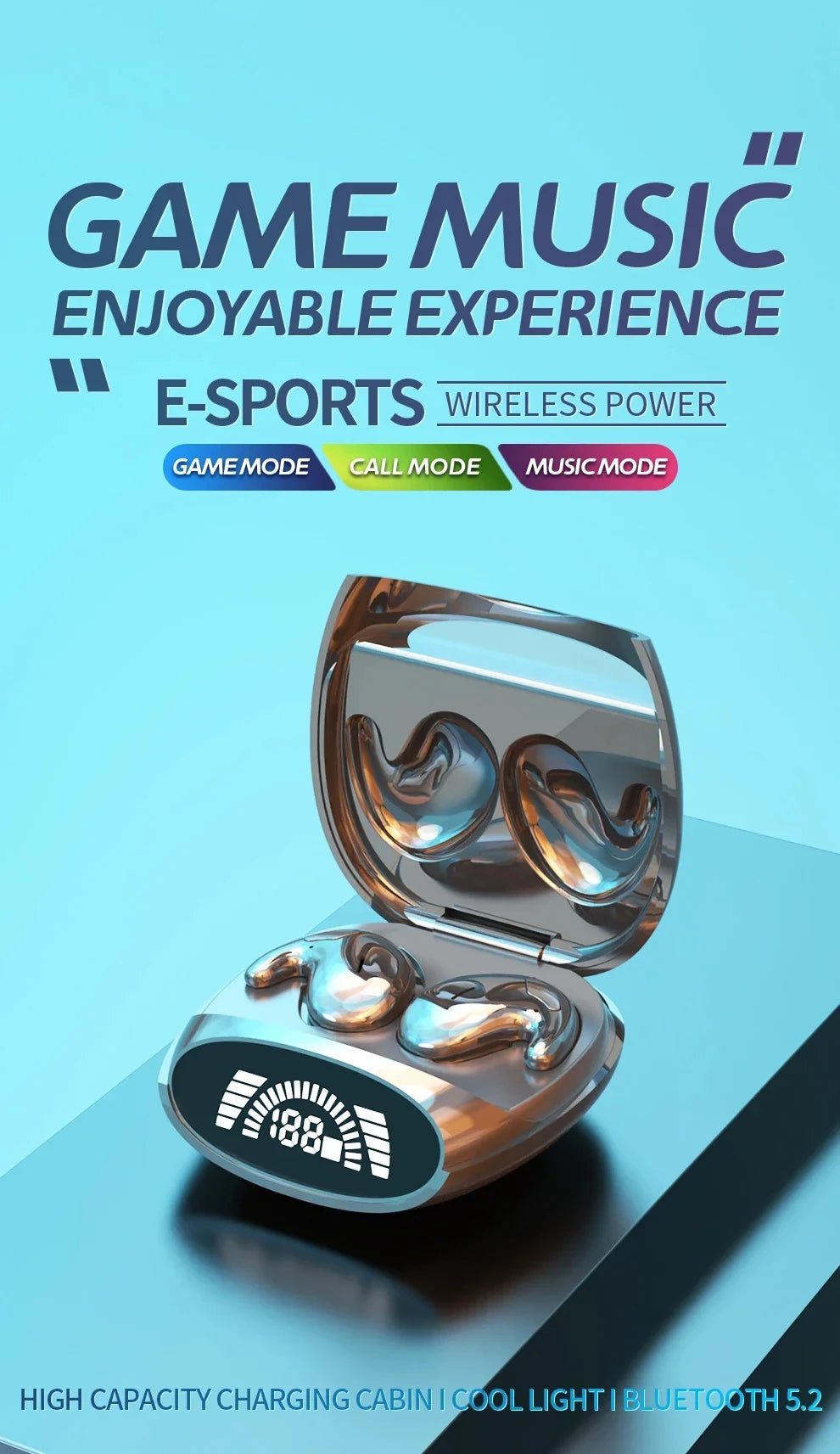 Sleep Invisible Earbuds Tiny Headphones Bluetooth 5.3 Noise Cancelling Wireless Sports Headsets Stereo Earphone With Mic 2025