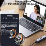 Auriculares de traducción en tiempo real 144 idiomas Auriculares con traductor de idiomas Auriculares de traducción para viajes, negocios y aprendizaje