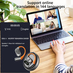 Auriculares de traducción en tiempo real 144 idiomas Auriculares con traductor de idiomas Auriculares de traducción para viajes, negocios y aprendizaje