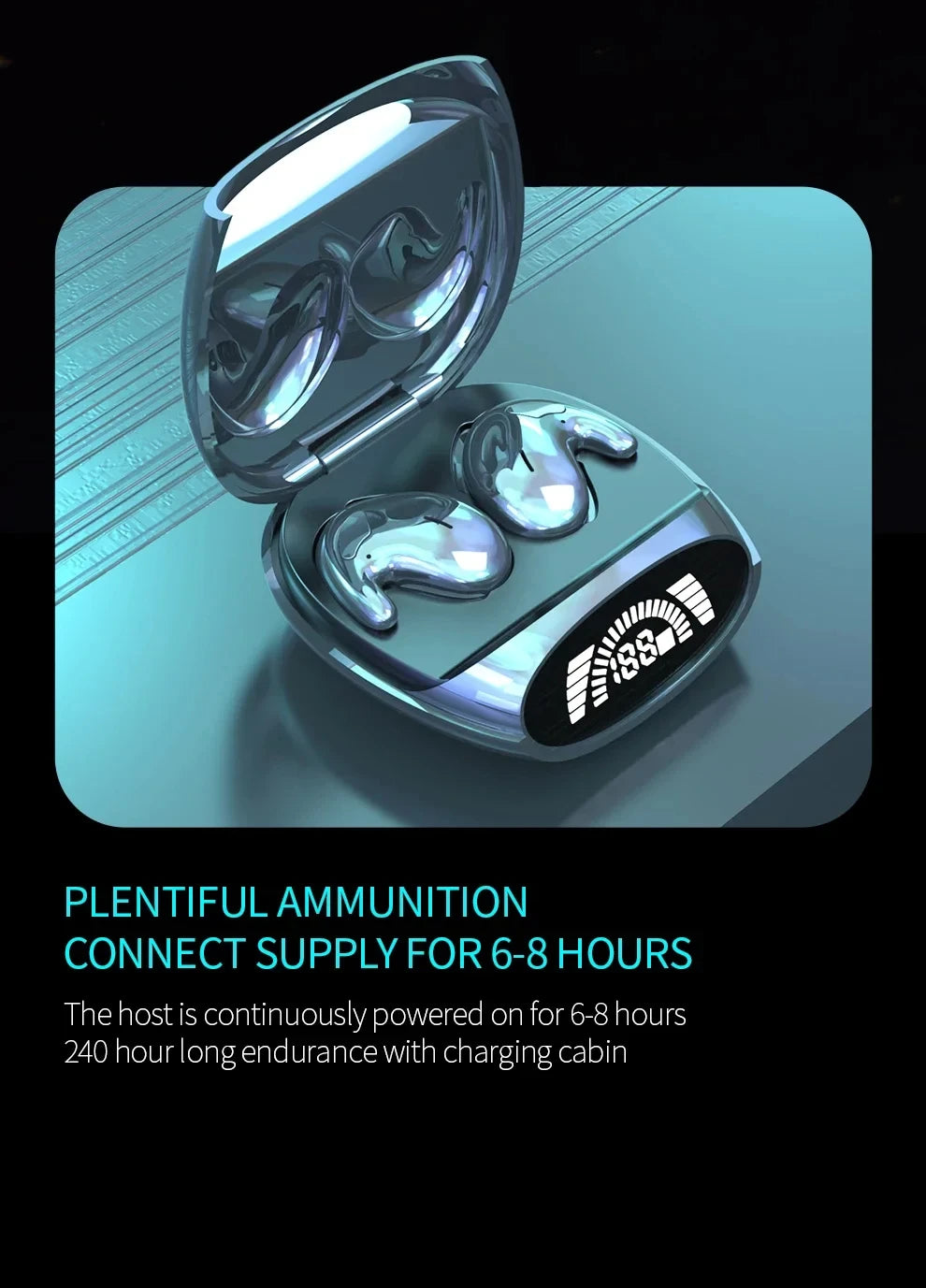 Sleep Invisible Earbuds Tiny Headphones Bluetooth 5.3 Noise Cancelling Wireless Sports Headsets Stereo Earphone With Mic 2025