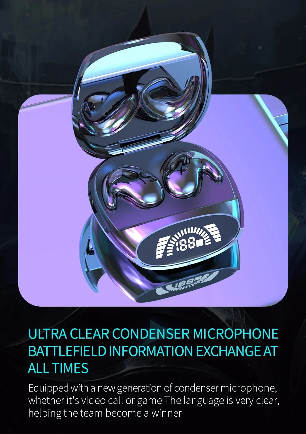 Sleep Invisible Earbuds Tiny Headphones Bluetooth 5.3 Noise Cancelling Wireless Sports Headsets Stereo Earphone With Mic 2025