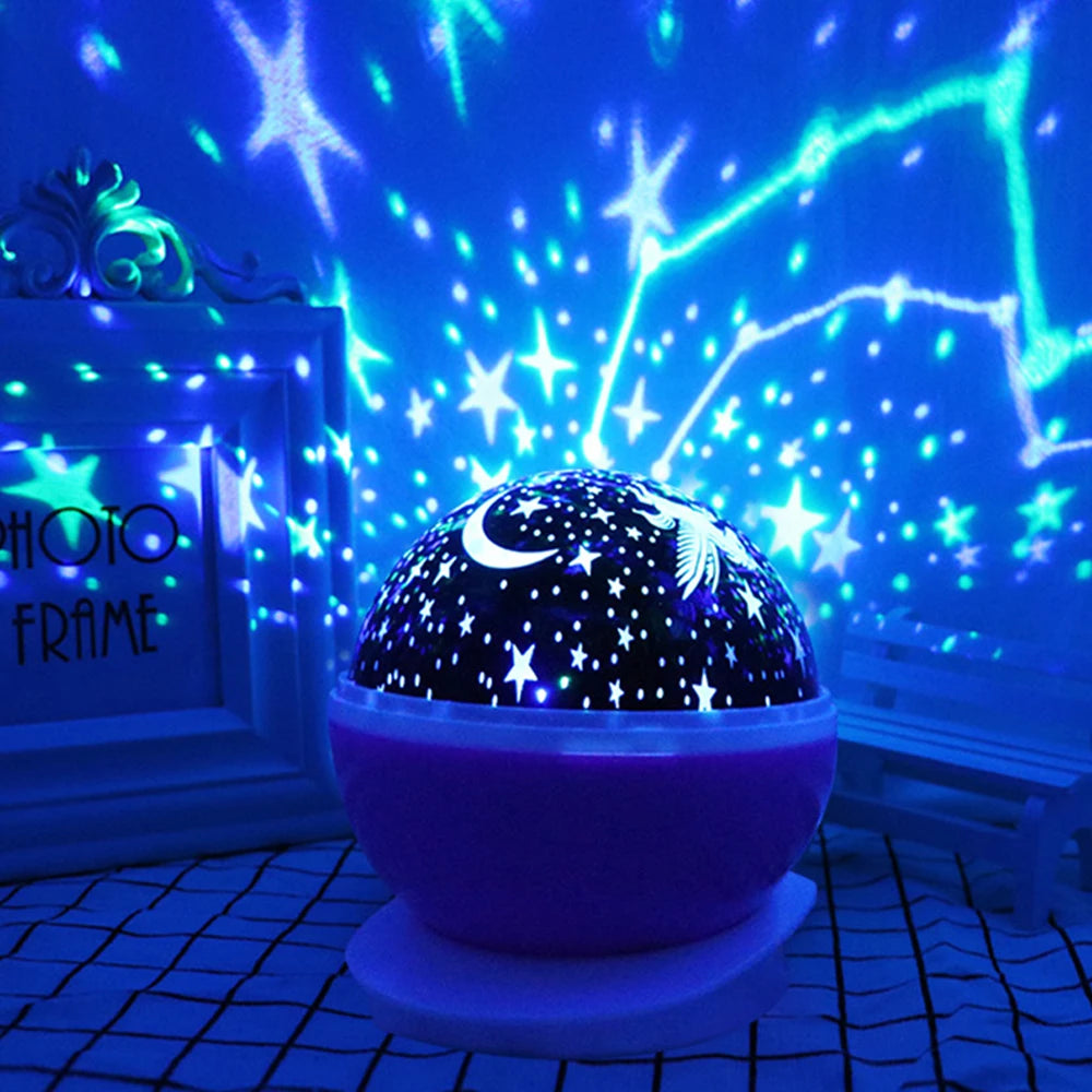 Night Lamp Projector Starry Sky Night Light Projector Baby Lamp Decor Rotating Starry Nursery Moon Galaxy Projector Table Light