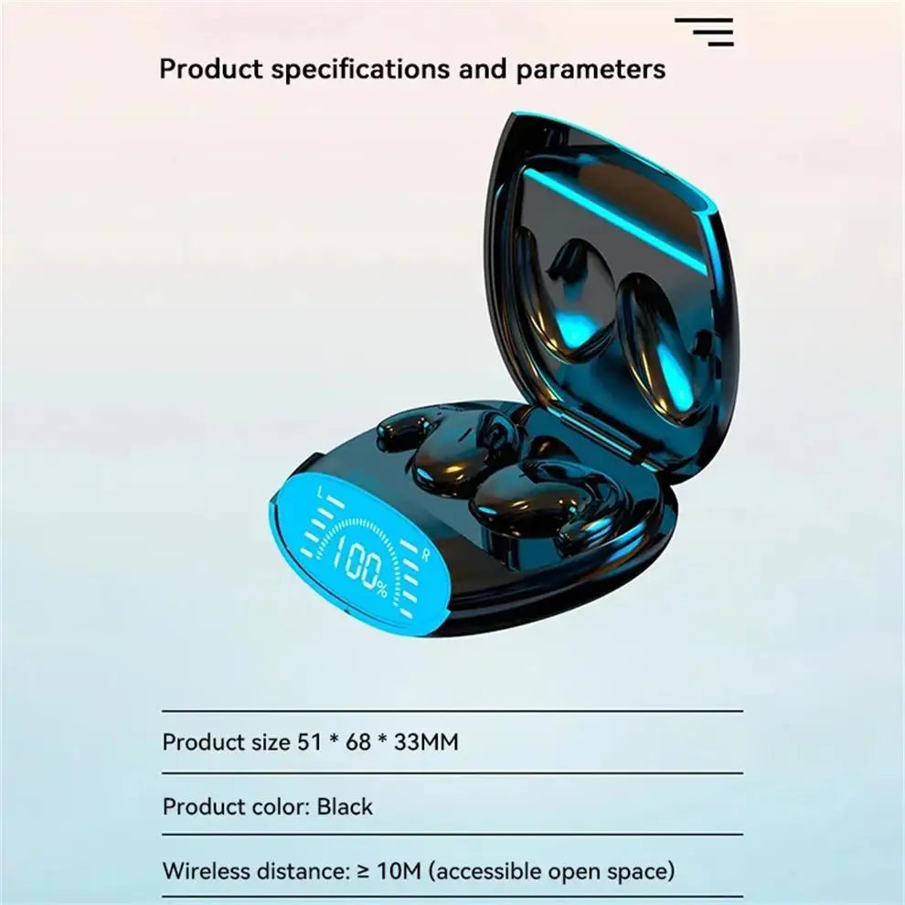 Sleep Invisible Earbuds Tiny Headphones Bluetooth 5.3 Noise Cancelling Wireless Sports Headsets Stereo Earphone With Mic 2025