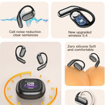 UYUXIO AI Language Translation Earbuds Real Time LCD Touch Screen Open Ear Wireless Headphone with 144 Language for Business